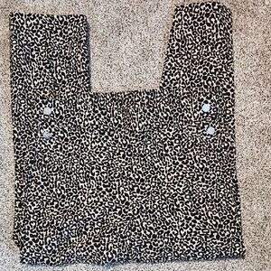 Rafaella Black and White Leopard Print Fabric